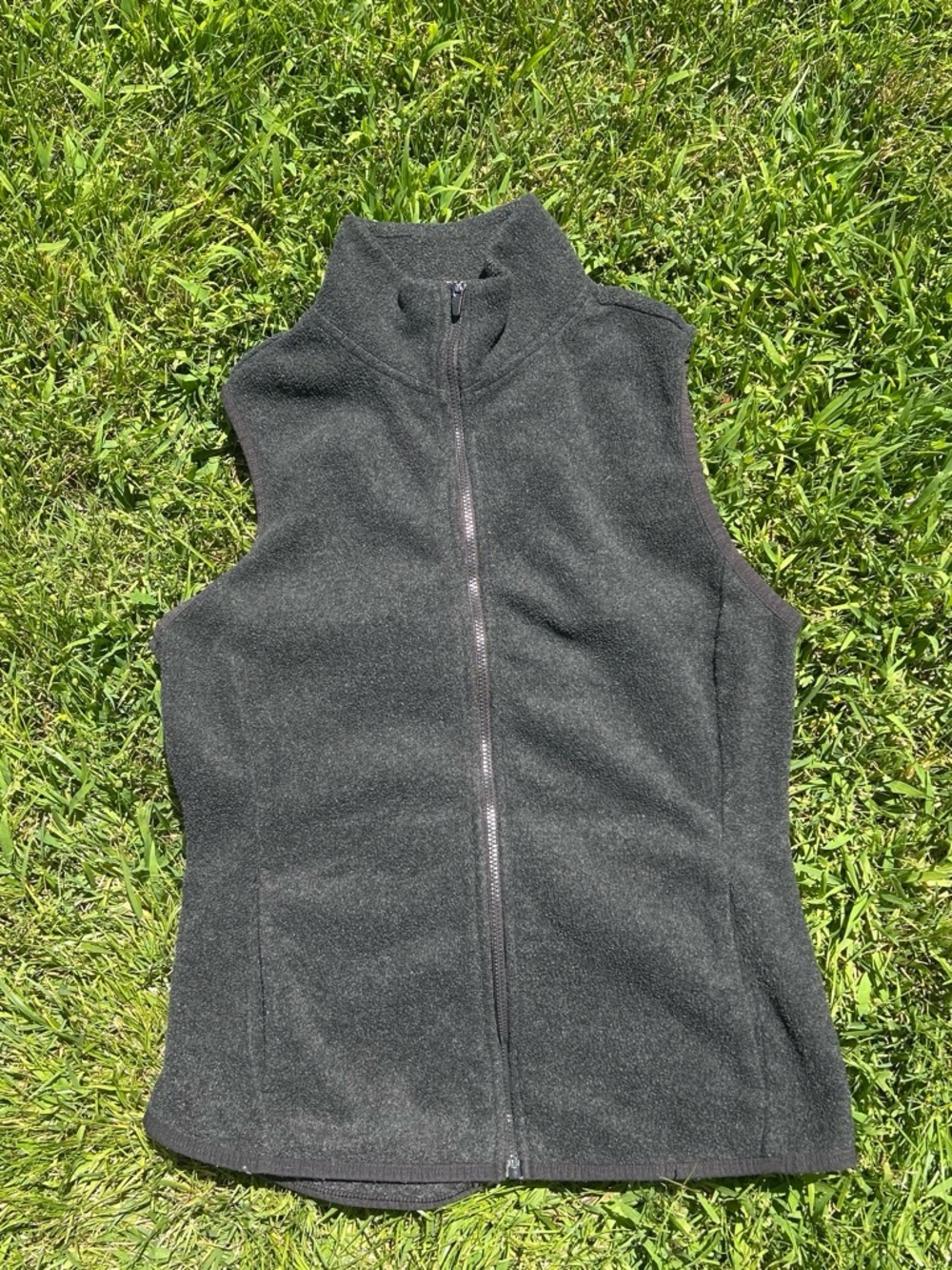 Old Navy Dark Gray Fleece Vest